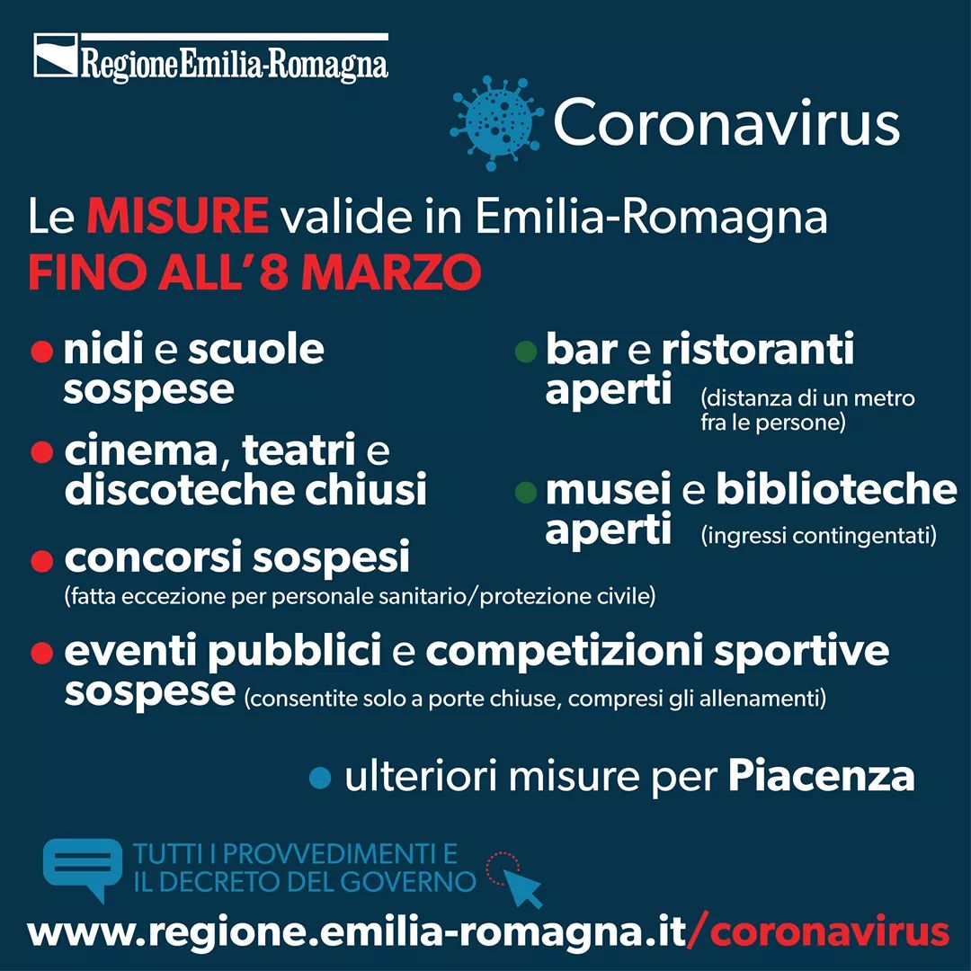 Aggiornamento circa misure per contenere la diffusione di COVID-19 foto 