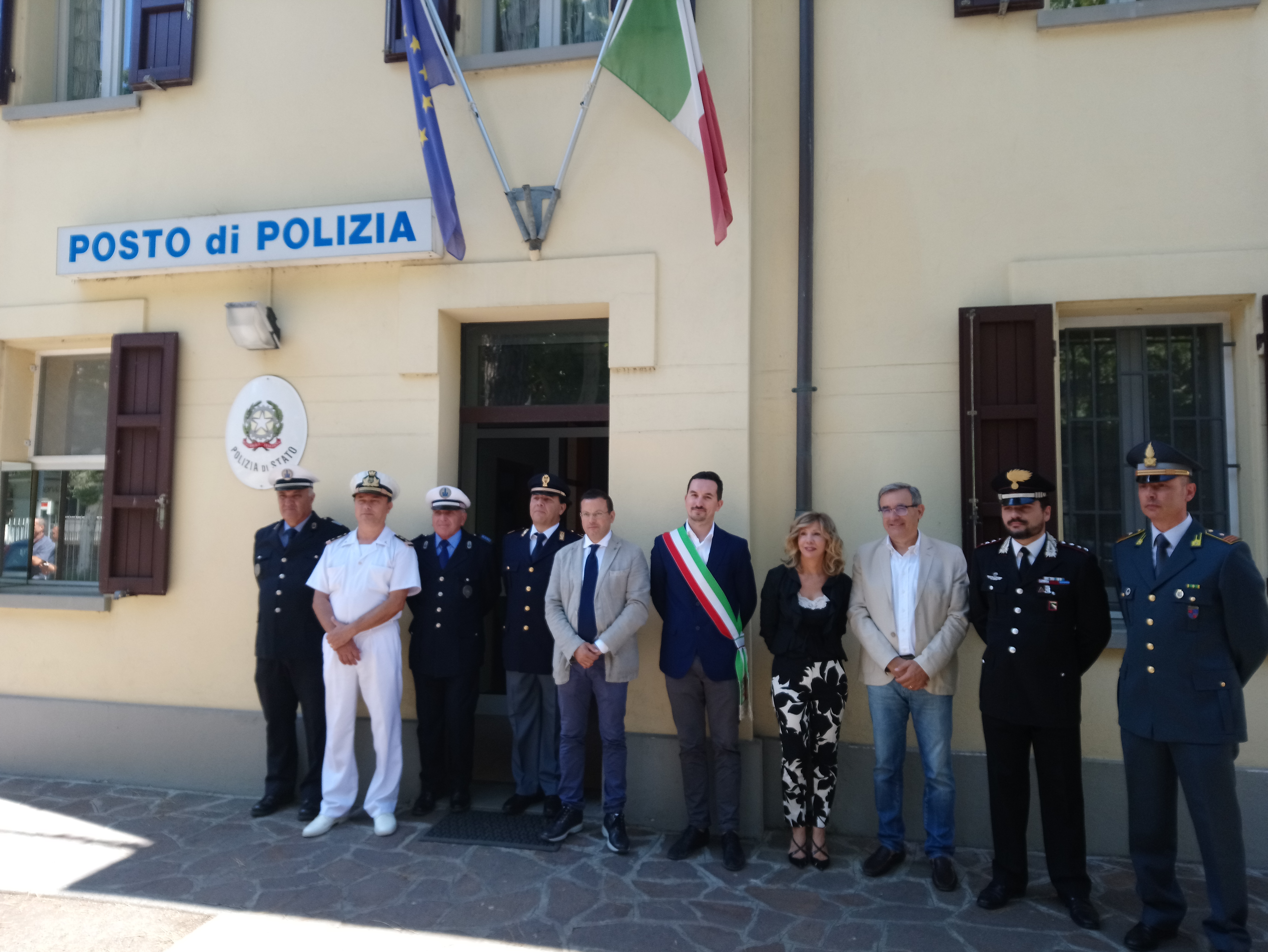 Aperto il posto estivo di Polizia alla presenza del Questore