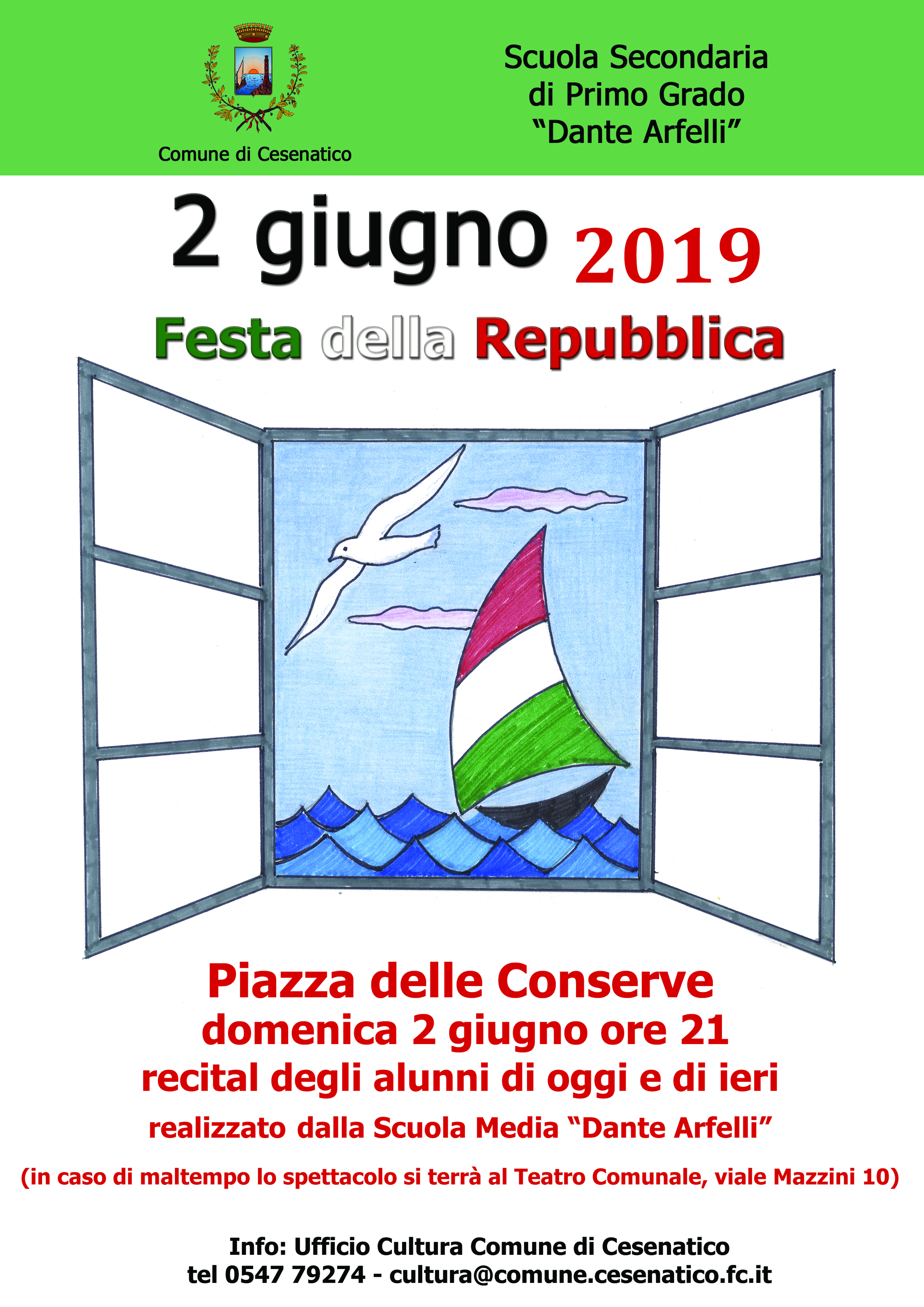 Cesenatico celebra la Festa della Repubblica insieme ai giovani