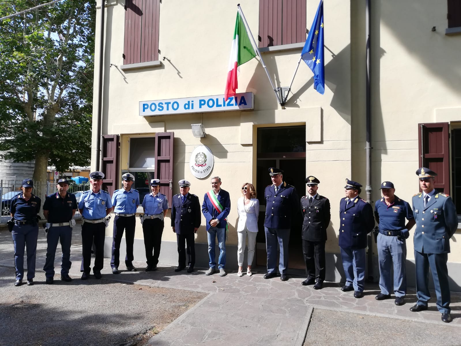 Aperto il posto estivo di Polizia alla presenza del Questore