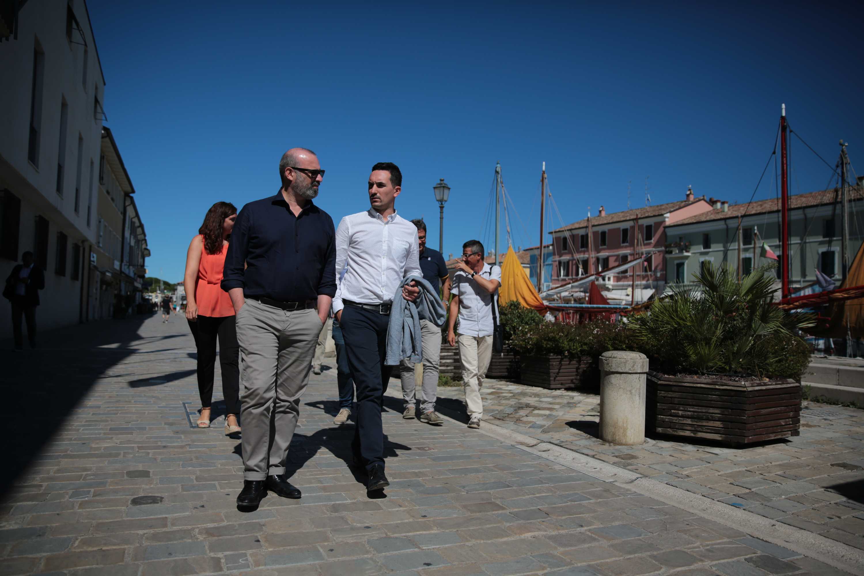 Il Presidente Bonaccini a Cesenatico per la conclusione dei lavori al porto