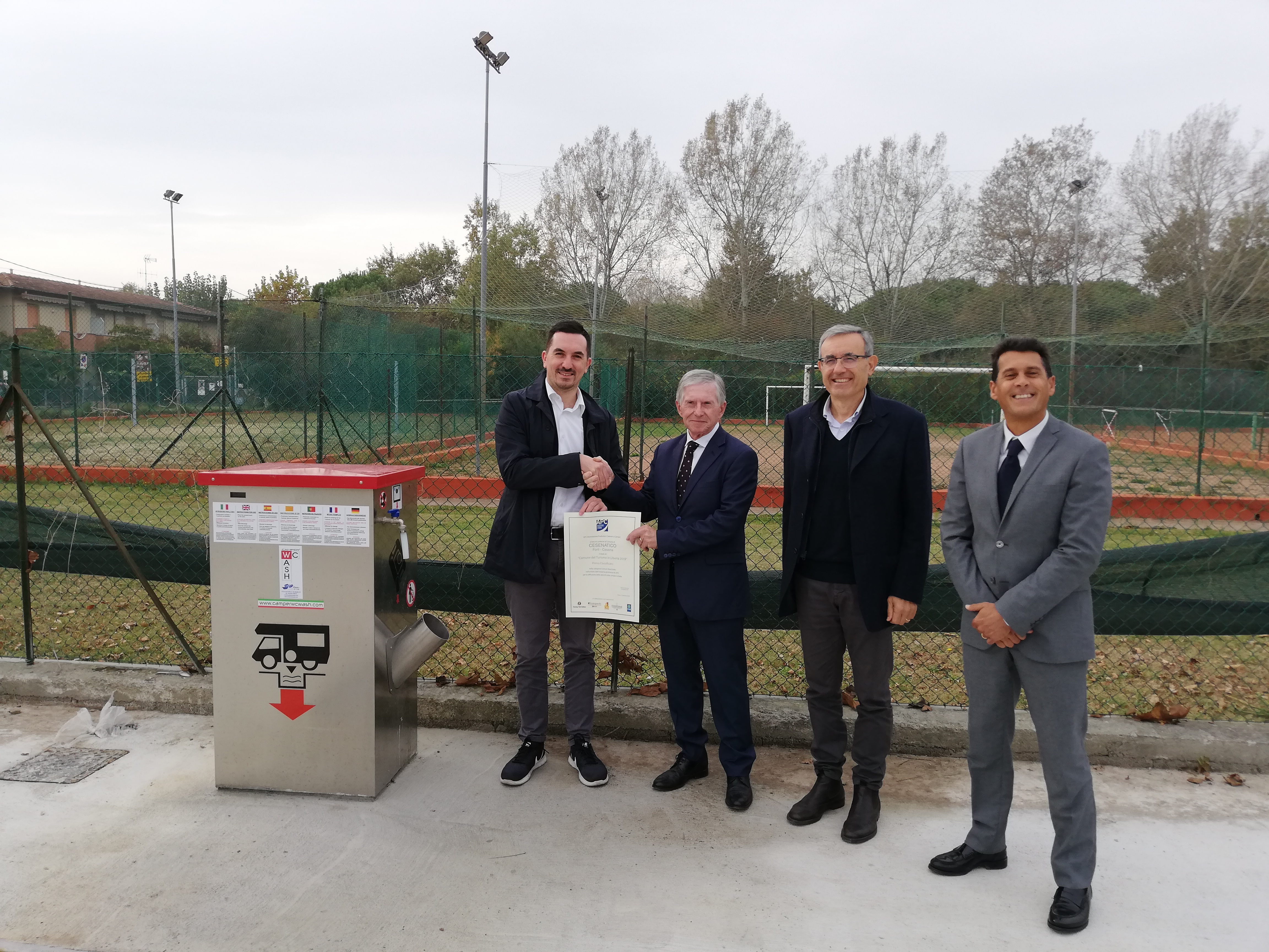 Inaugurata l’area per la sosta camper Ex Peligro 