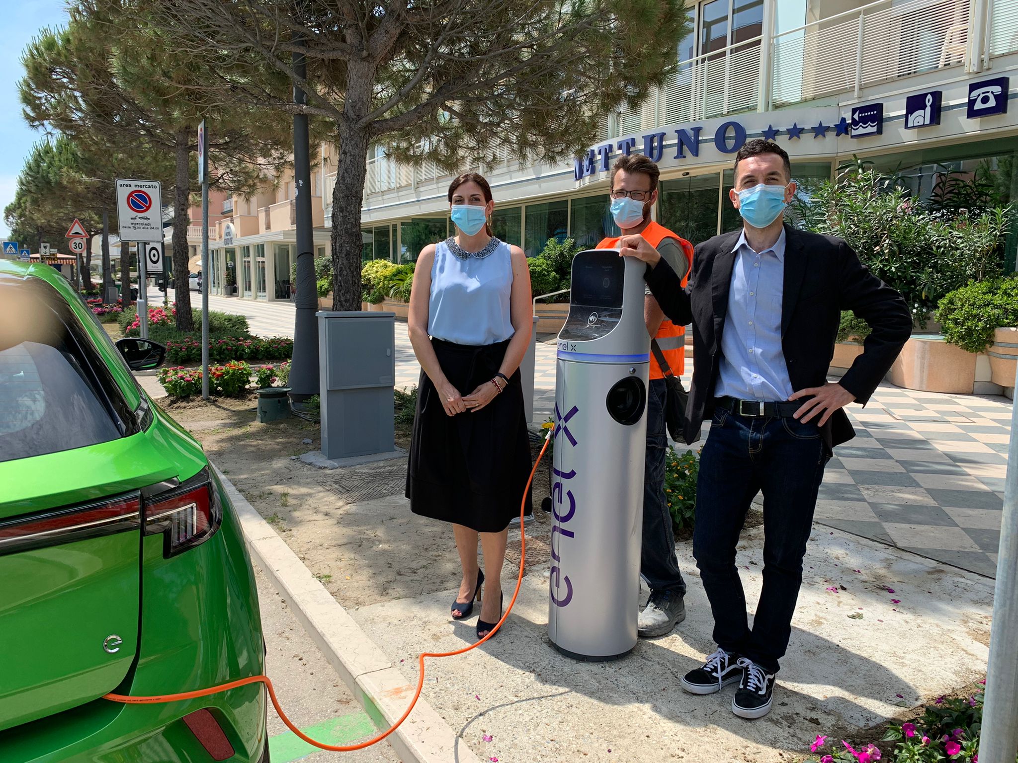 Le colonnine di ricarica per auto elettriche arrivano a Cesenatico