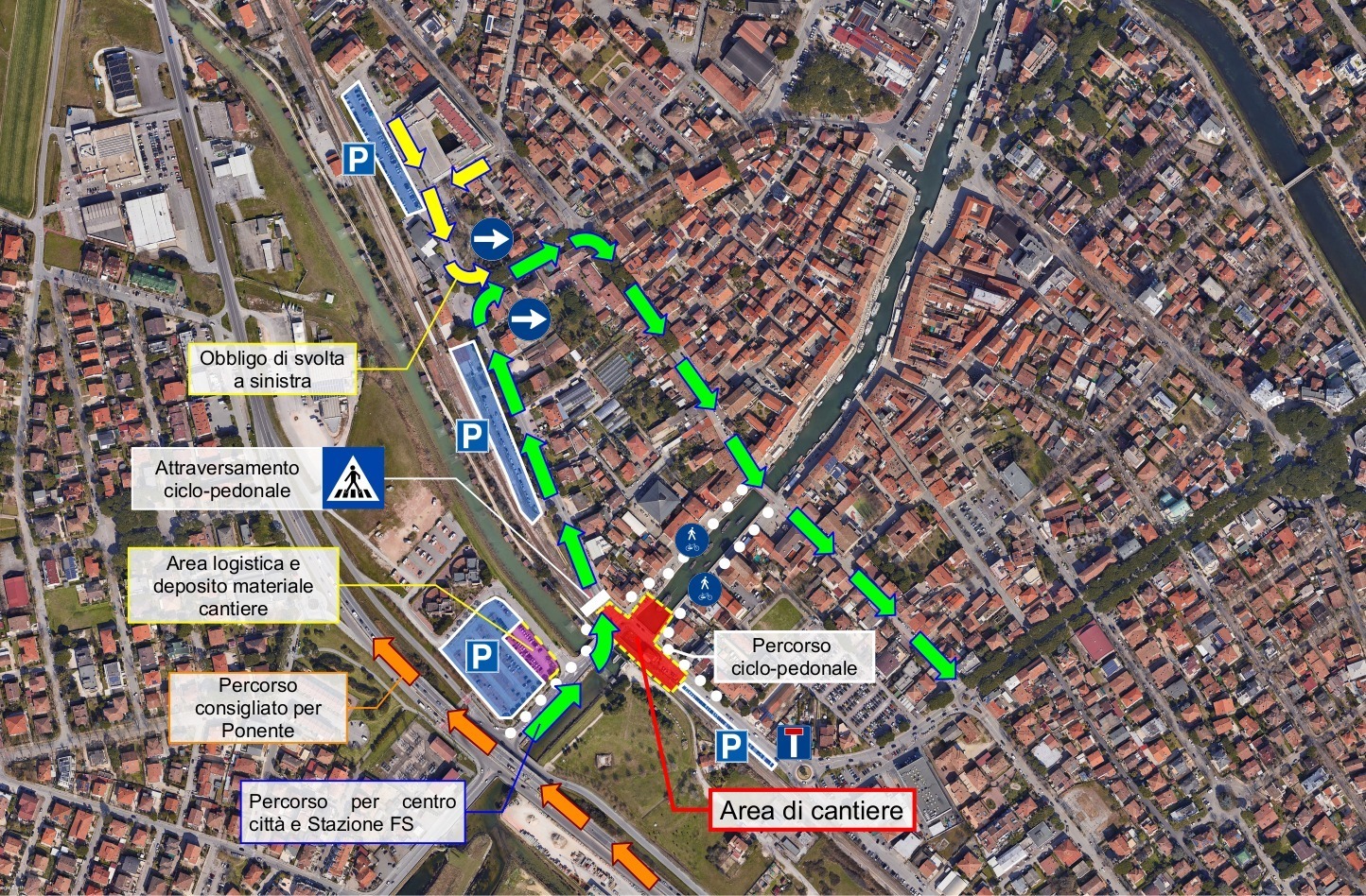 Cantiere per la demolizione e ricostruzione del Ponte del Gatto: ecco la nuova viabilità